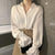 シルクタッチリボンスリーブシャツ 6703-white_即納6703-画像1-韓国ファッション通販POPREA［ポップリア］