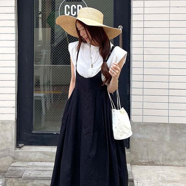 キャミオールインワンスカート 6007 - 韓国ファッション通販サイトPOPREA