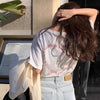 シンプルハートロゴTシャツ﻿ 6588-画像11-韓国ファッション通販POPREA［ポップリア］