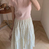 ミニドフラワーティアードスカート 6723-画像2-韓国ファッション通販POPREA［ポップリア］