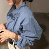 ハイカラーベーシック長袖シャツ﻿ 6230-画像5-韓国ファッション通販POPREA［ポップリア］