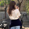 シンプルハートロゴTシャツ﻿ 6588-画像1-韓国ファッション通販POPREA［ポップリア］