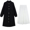 フレンチブラックコート＆ホワイトスカート 4935-お取り寄せ4935-画像13-韓国ファッション通販POPREA［ポップリア］
