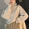 ハイネックワンポイントボリュームニット 4916-画像3-韓国ファッション通販POPREA［ポップリア］